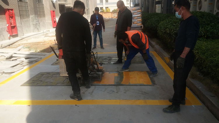 大博医疗厂区地面消防通道禁止停车划线(图3)